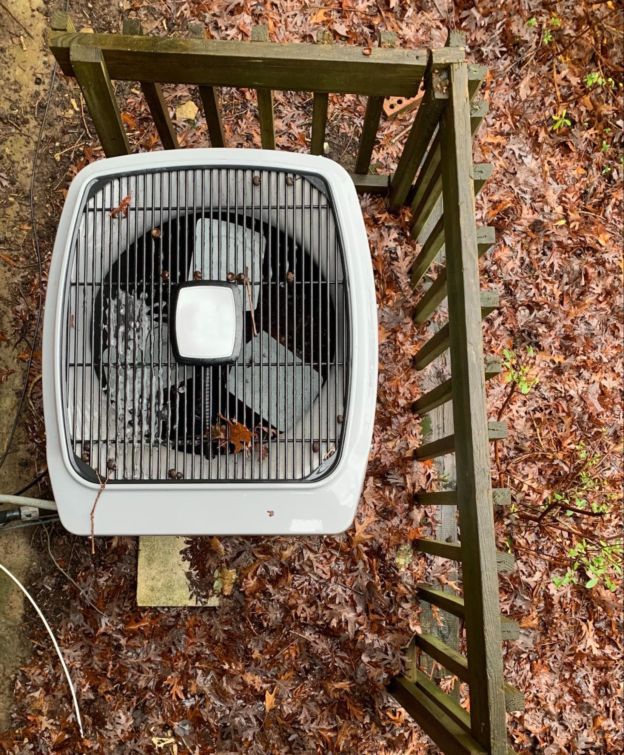 Aerial View of an Outdoor Unit 